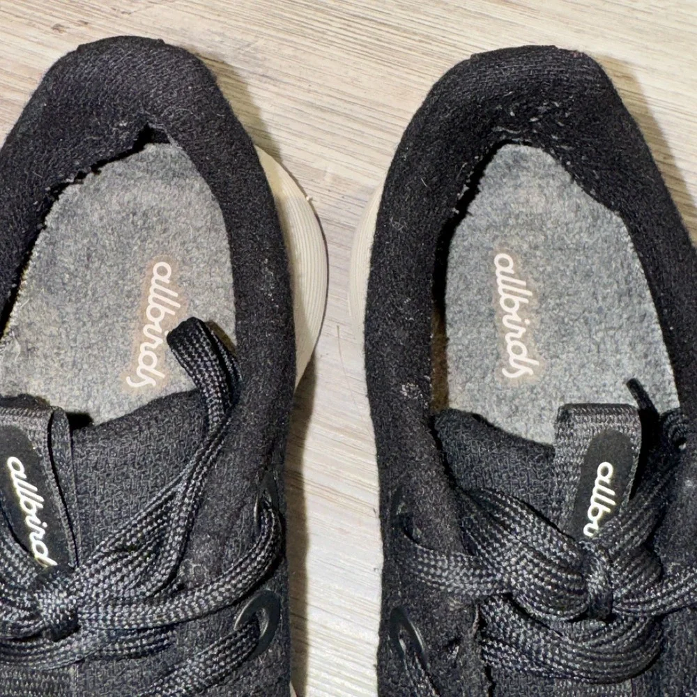 Allbirds Women Wool Runner Protect Natural Black Comfort Shoe Size 9.5